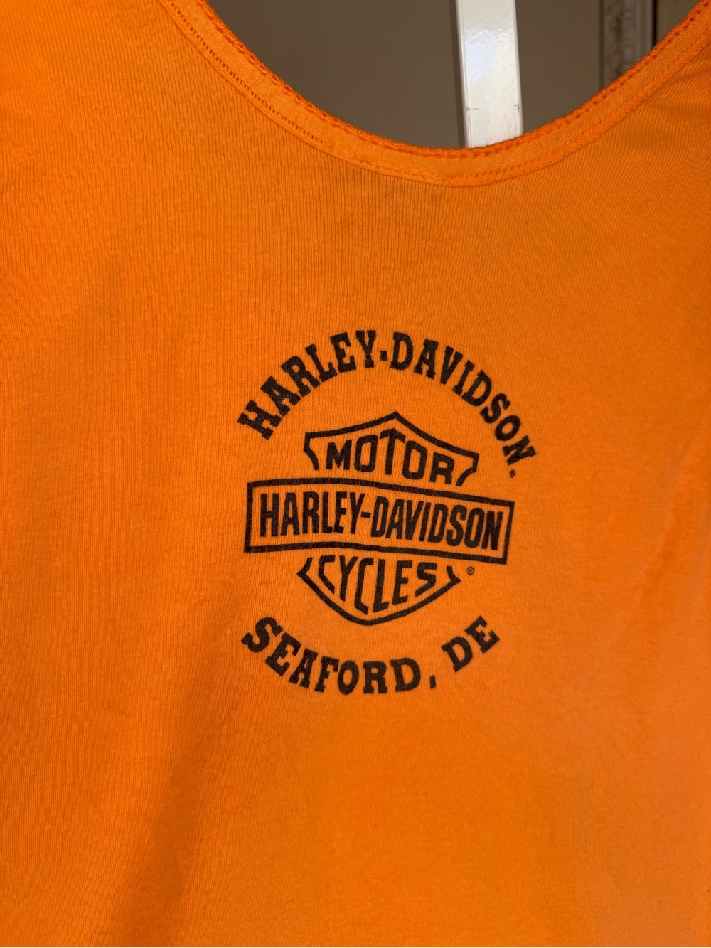 Vintage Harley-Davidson Tweety Bird Orange 'Chicks Rule' Baby Tank Top XXL - Picture 11 of 11